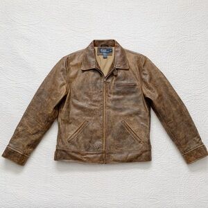 RARE🔥 Polo Ralph Lauren Vintage Leather Jacket